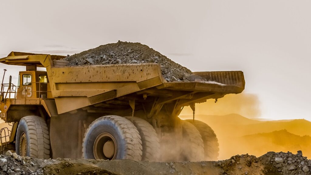 fully loaded dumper truck - improving productivity in mining