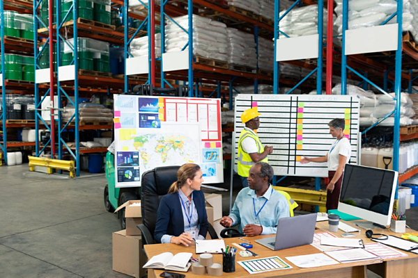 Planning supplies in a warehouse